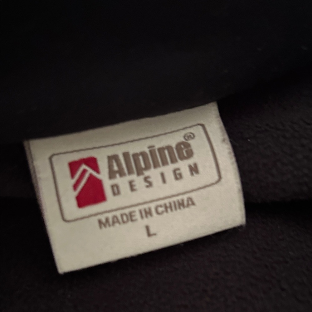 Alpine Design Gray Knit Full Zip Performance Jacket, Size L - Picture 11 of 16